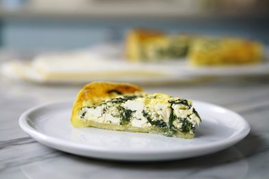 Torta de espinafre saudável