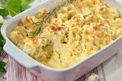 Couve flor recheada super simples