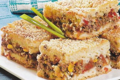 Torta de carne moída clássica e muito gostosa